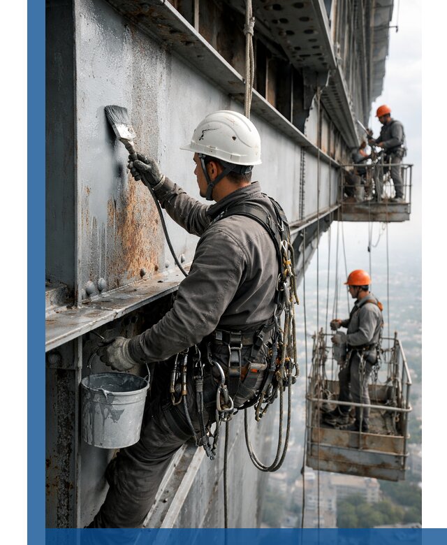 Покраска металлоконструкций на высоте в Соколе профессионально