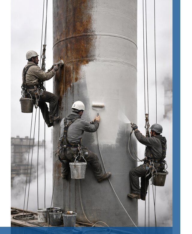 Покраска дымовых труб в Соколе от 8856 р. | ВЫСОТНИК-Скл