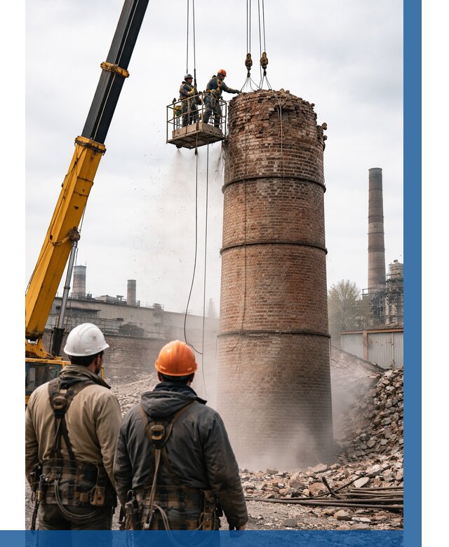 Демонтаж дымовой трубы в Соколе от 93771 р. | ВЫСОТНИК-Скл, смета