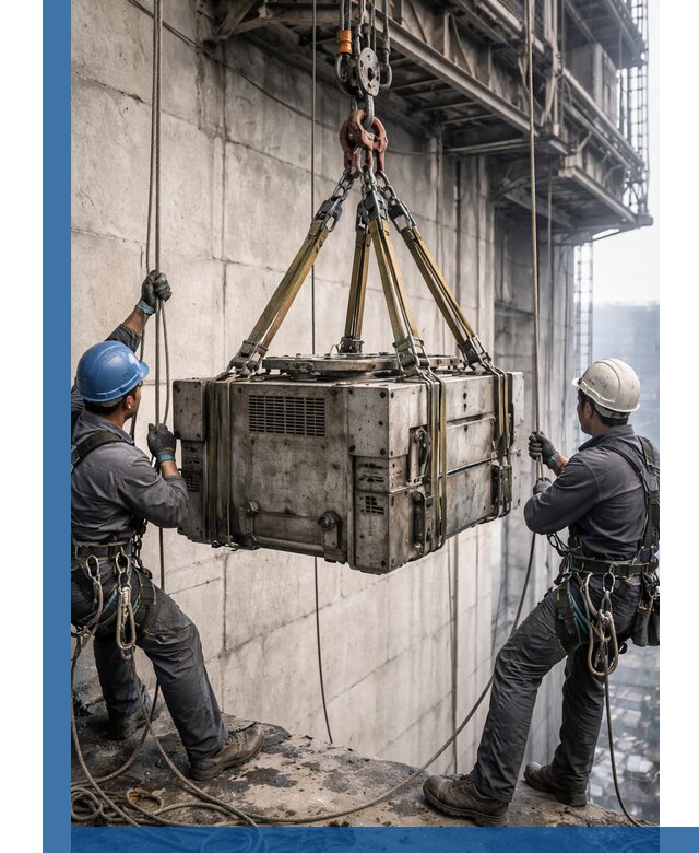 Такелажные работы на высоте, подъем и монтаж грузов в Соколе