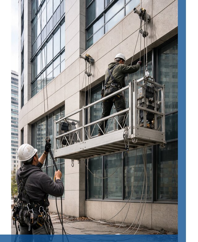 Монтаж и подъем фасадной люльки в Соколе от 12503 р. | ВЫСОТНИК-Скл