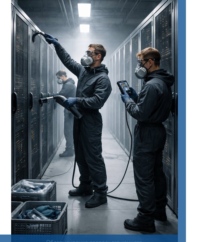 Обеспыливание серверной комнаты в Соколе от 4689 р. | ВЫСОТНИК-Скл