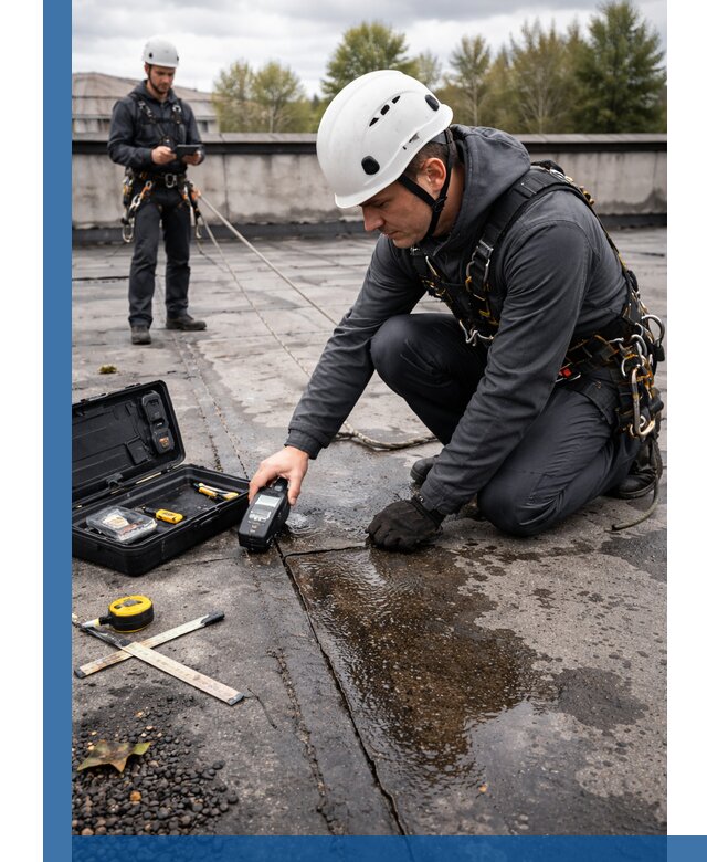 Обследование кровли на протечки и выявление дефектов в Соколе