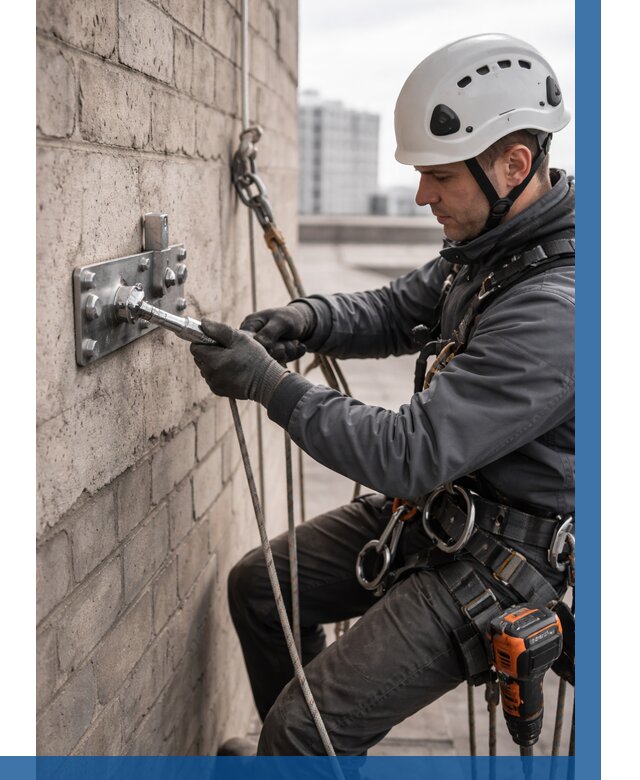 Установка анкерных точек в Соколе от 3647 р. | ВЫСОТНИК-Скл